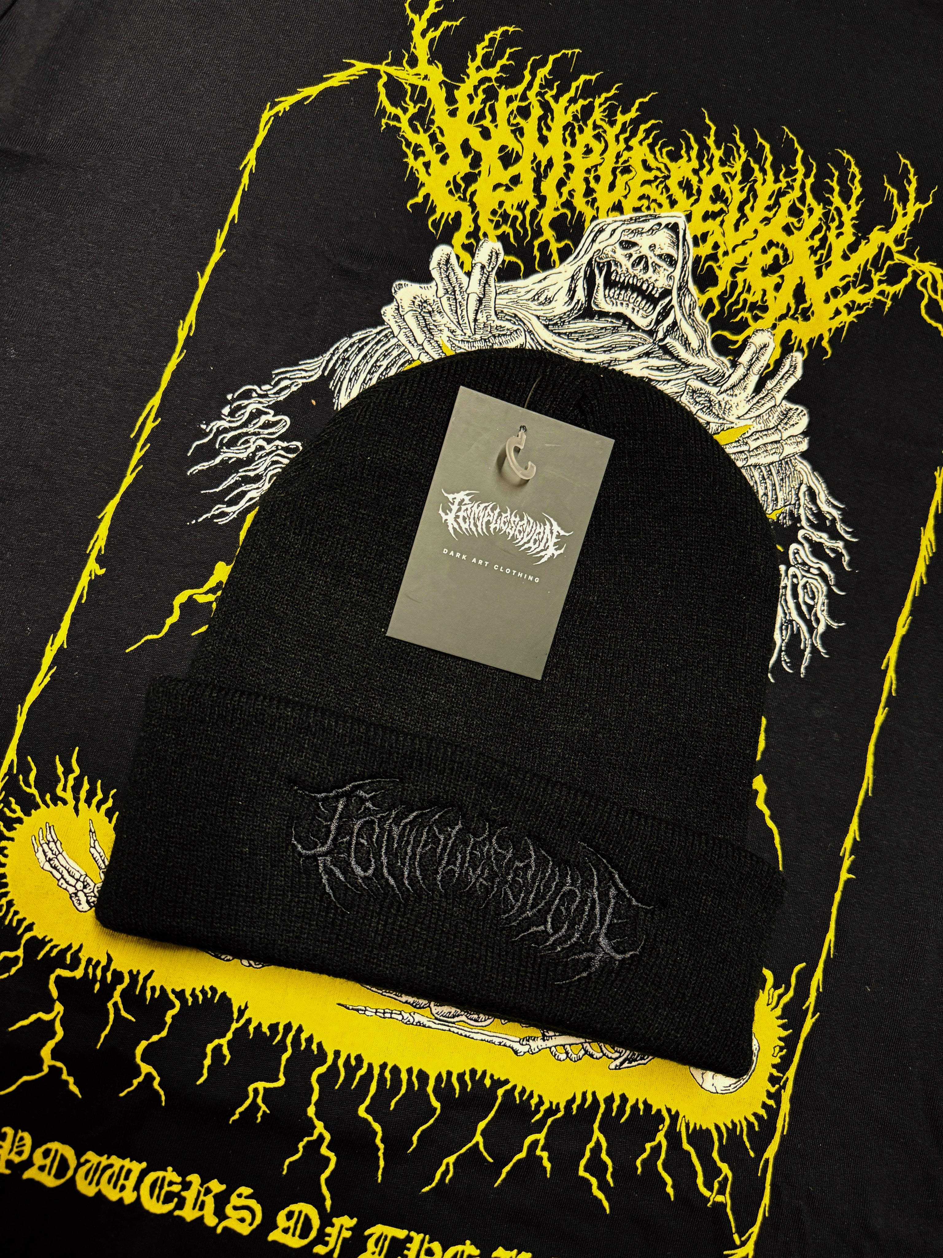 Black On Black Beanie