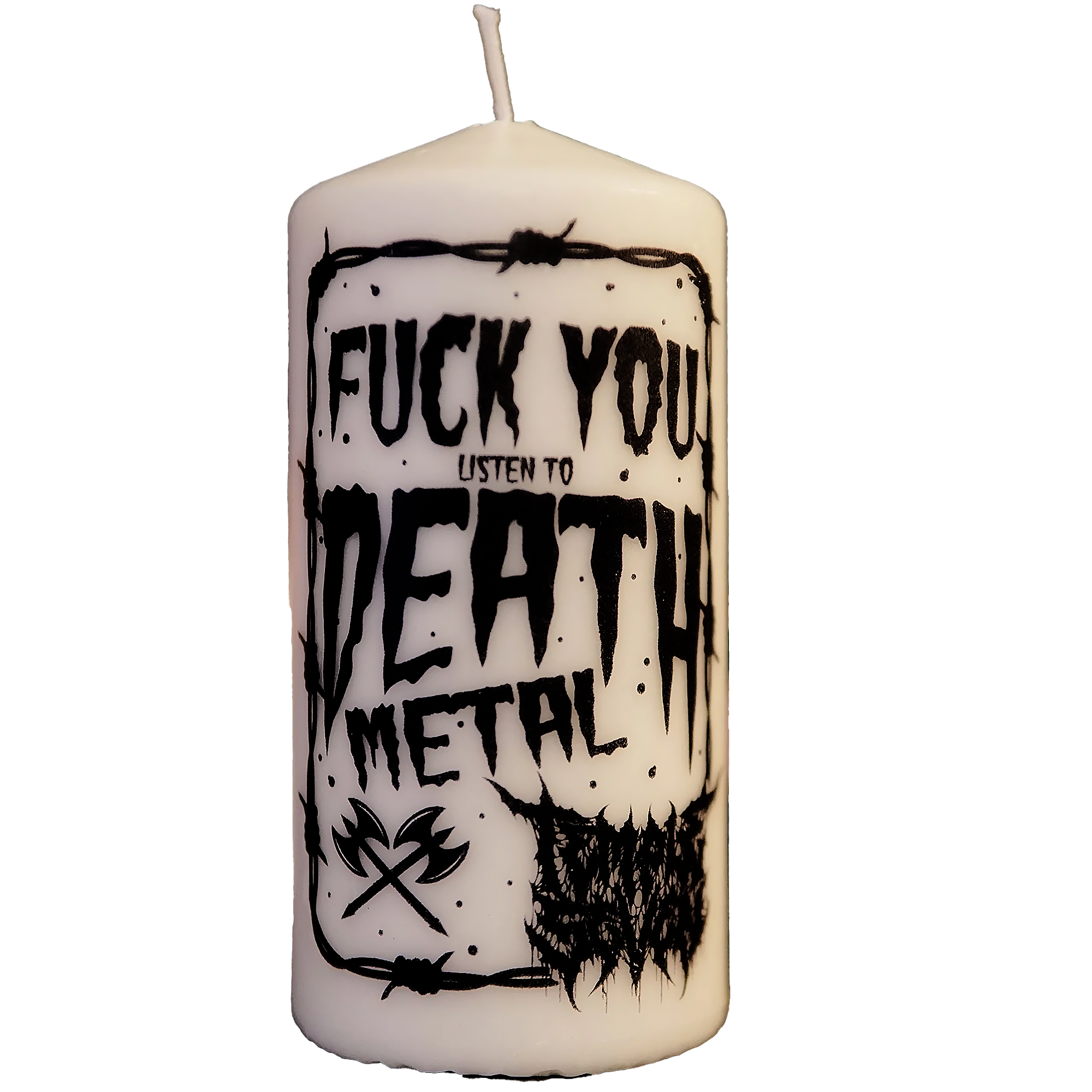 Death Metal Pillar Burner